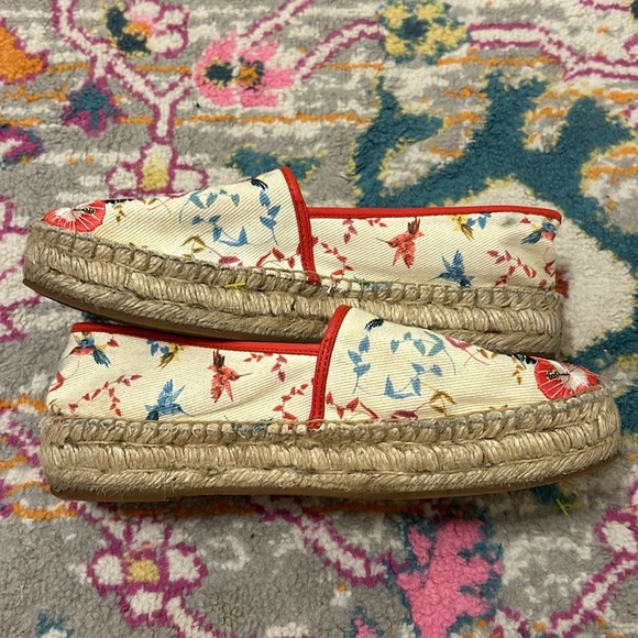 Johnny Was Floral Embroidered Andra Platform Espadrille Slide On Flat Size 8 - Picture 7 of 13